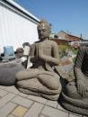48 Buddha sedící-přírodní kámen 80 cm