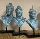 24 Buddha torzo, modré 3 velikosti